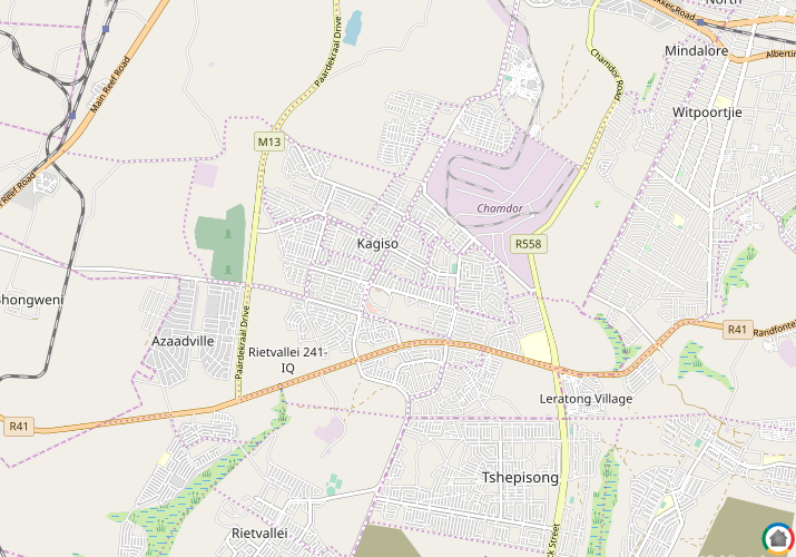 Map location of Kagiso